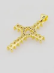 Kruis Hart Hanger met Zirkonia - 25mm