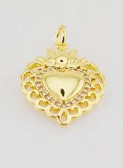 Ex-Voto Hanger van Goudkleurig Messing  - 22mm