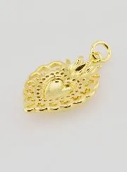 Ex-Voto Hanger van Goudkleurig Messing  - 22mm