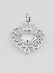 Ex-Voto Hanger van Zilverkleurig Messing - 22mm