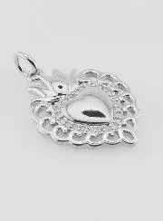 Ex-Voto Hanger van Zilverkleurig Messing - 22mm