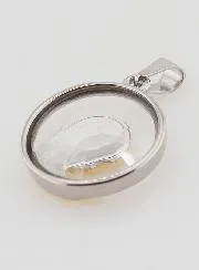 Hanger Maria in Gebed 20mm - Glas en Roestvrij Staal