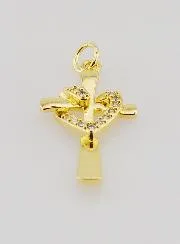 Hanger Kruis Hart Verstrengeld - 25mm