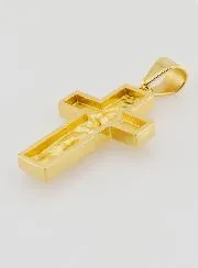 Pelgrimskruis van Goudkleurig Roestvrij Staal - 35mm