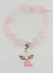 Armband Kind Beschermengel - Roze
