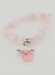 Armband Kind Beschermengel - Roze