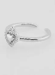 Verstelbare Ex Voto Ring van Messing met Stenen