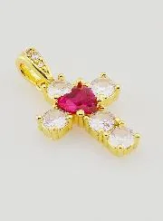 Kruishanger Rood Hart - 15mm