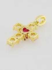 Kruishanger Rood Hart - 15mm