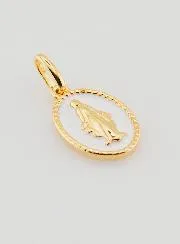 Wonderdadige Medaille Verguld en Wit Emaille