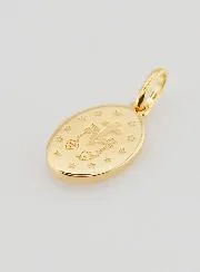 Wonderdadige Medaille Verguld en Wit Emaille