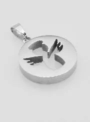 Opengewerkte Hanger Beschermengel van Roestvrij Staal - 18mm