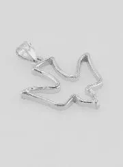 Zilveren Hanger Duif van de Heilige Geest - 18mm