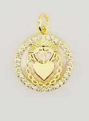 Ex Voto Hanger Parelmoer en Strass - 16mm