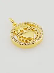 Ex Voto Hanger Parelmoer en Strass - 16mm