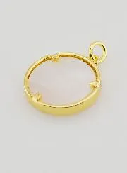 Ex Voto Hanger Parelmoer en Strass - 16mm