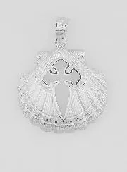 Hanger met Schelp en Kruis van Sint Jacob - 18mm