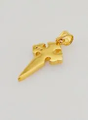 Verguld Kruis van Sint Jacob met Emaille - 17mm