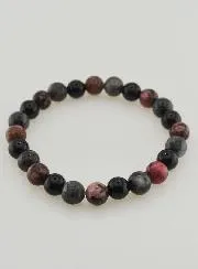 Armband van Rhodoniet - Onyx - Larvikiet - 8mm