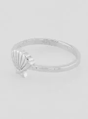 Zilveren Ring Sint Jakobsschelp van Compostela - Maat 56