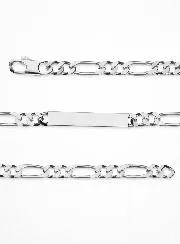 Zilveren Armband voor Heren - Figaro Schakels 6mm