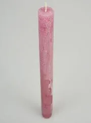 Doorgekleurde Gebedskaars - Roze Gepoederd