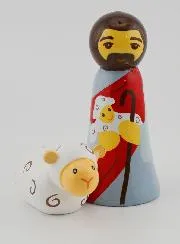 Beeld van Jezus Christus de Goede Herder en Schaap