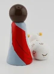 Beeld van Jezus Christus de Goede Herder en Schaap