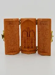 Massief Houten Drieluik - Notre Dame van Parijs