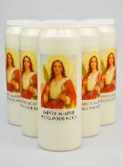Set 6 Noveenkaarsen tot de Heilige Agatha