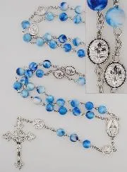 Rozenkrans Wonderdadige Medaille - Licht Blauw