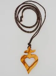 Religieuze Ketting Ex-Voto van Olijfhout