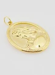 Medaillon Maria met Kind Ovaal - 25mm