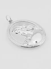 Ovale Hanger Maria met Kind - 25mm