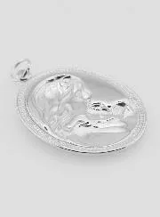 Ovale Hanger Maria met Kind - 25mm