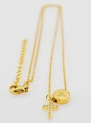 Halsketting voor Bescherming Heilige Benedictus Medaille en Kruis