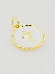 Kruis Hanger 14mm - Wit