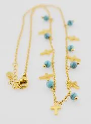 Religieus Collier met Kruisjes en Kralen