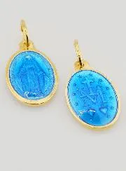 Wonderdadige Medaille van Verguld Zilver en Emaille - 17mm