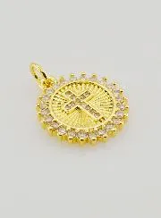 Hanger Gekarteld Kruis - 15mm