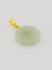 Doorzichtige Hanger met Kruis - Groen