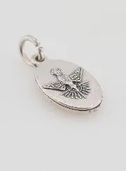 Medaillon met Gedraaide Rand 15mm - Sint Michaël