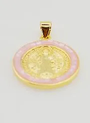 Sint Benedictus Medaille - Roze Rand