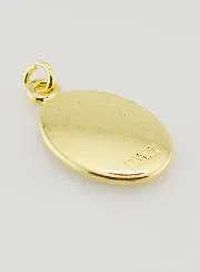 Hanger Barmhartige Jezus Goudkleurig - 25mm