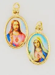 Dubbelzijdige Hanger van de Heilige Harten - 25mm