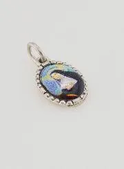 Medaillon met Gedraaide Rand 15mm - Heilige Rita