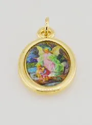 Hanger Beschermengel Goudkleurig - 25mm