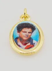 Hanger Heilige Carlo Acutis Goudkleurig - 25mm