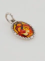 Medaillon met Gedraaide Rand 15mm - Heilige Familie