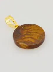 Doorzichtige Hanger met Kruis - Bruin